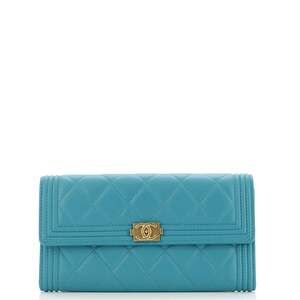 Chanel Boy Flap Wallet Quilted Lambskin #177022C10B